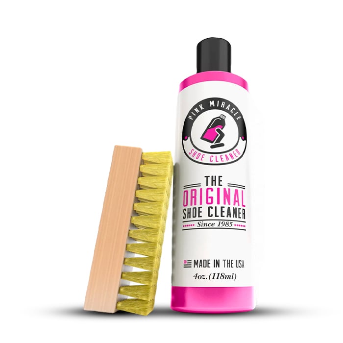Pink Miracle Shoe Cleaner - With Brush